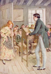 Fanny Squeers e Nicholas Nickleby, illustrazione per 